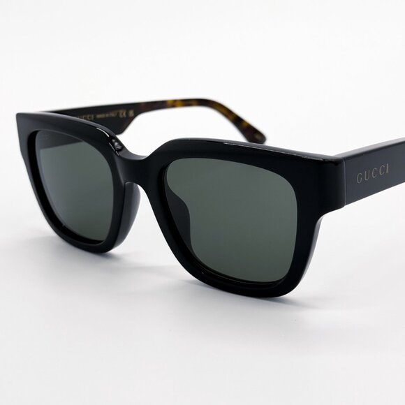 NEW GUCCI GG1670SK 001 UNISEX BLACK HAVANA GREY SUNGLASSES GUCCI - Picture 8 of 13